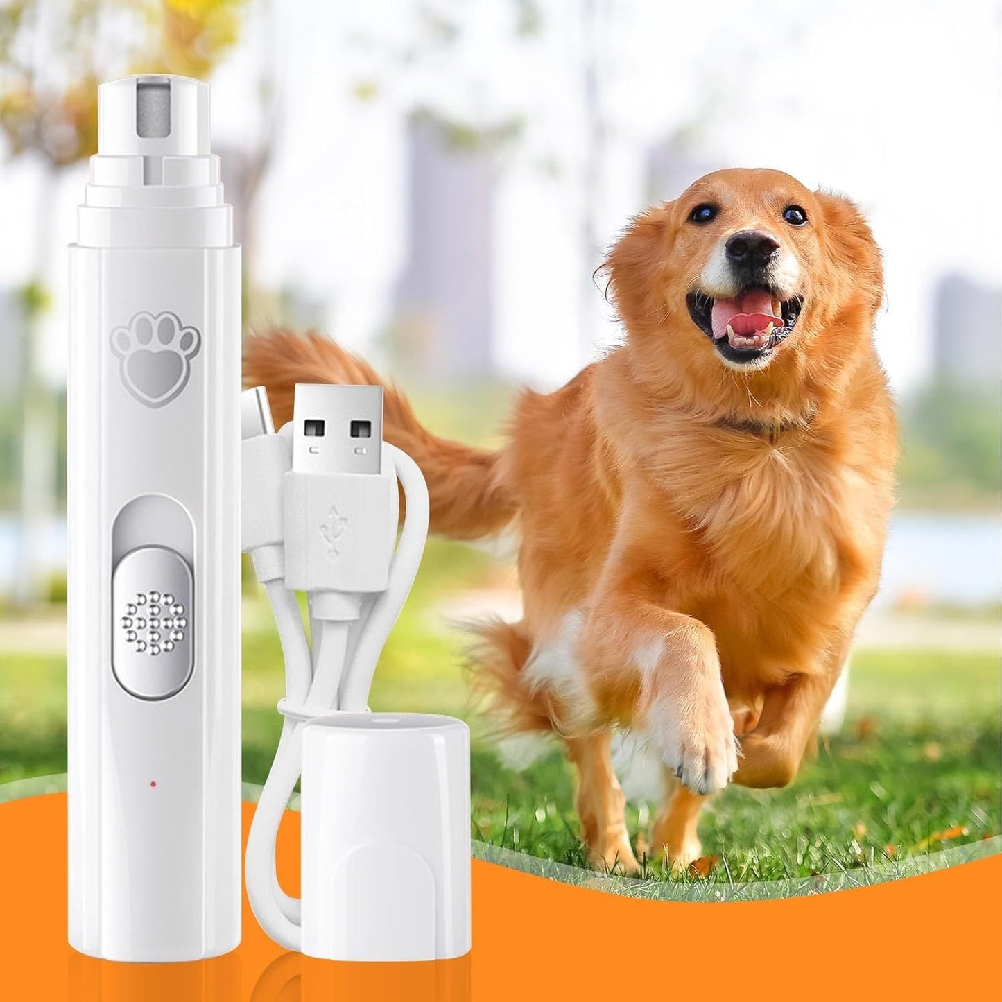 Pet Nail Sharpener Cat Electric Nail Clipper Dog Charging Nail Baby Fingernail Grinder