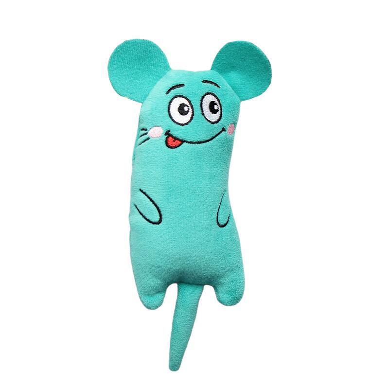 Cat Pet Plush Embroidered Mint Toys - NATUREA